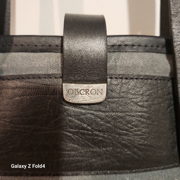 Oberon Design Cloud Dragon Waxed Canvas & Leather Tote  - Picture 6 of 8